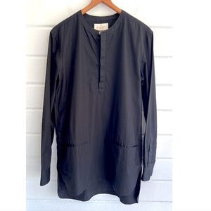 PUBLIC SCHOOL New York Cotton Poplin Pop-Over Tunic with Band Color in Black - M
